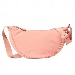 NEW uniqlo mini shoulder crescent bag 🤍 blush pink